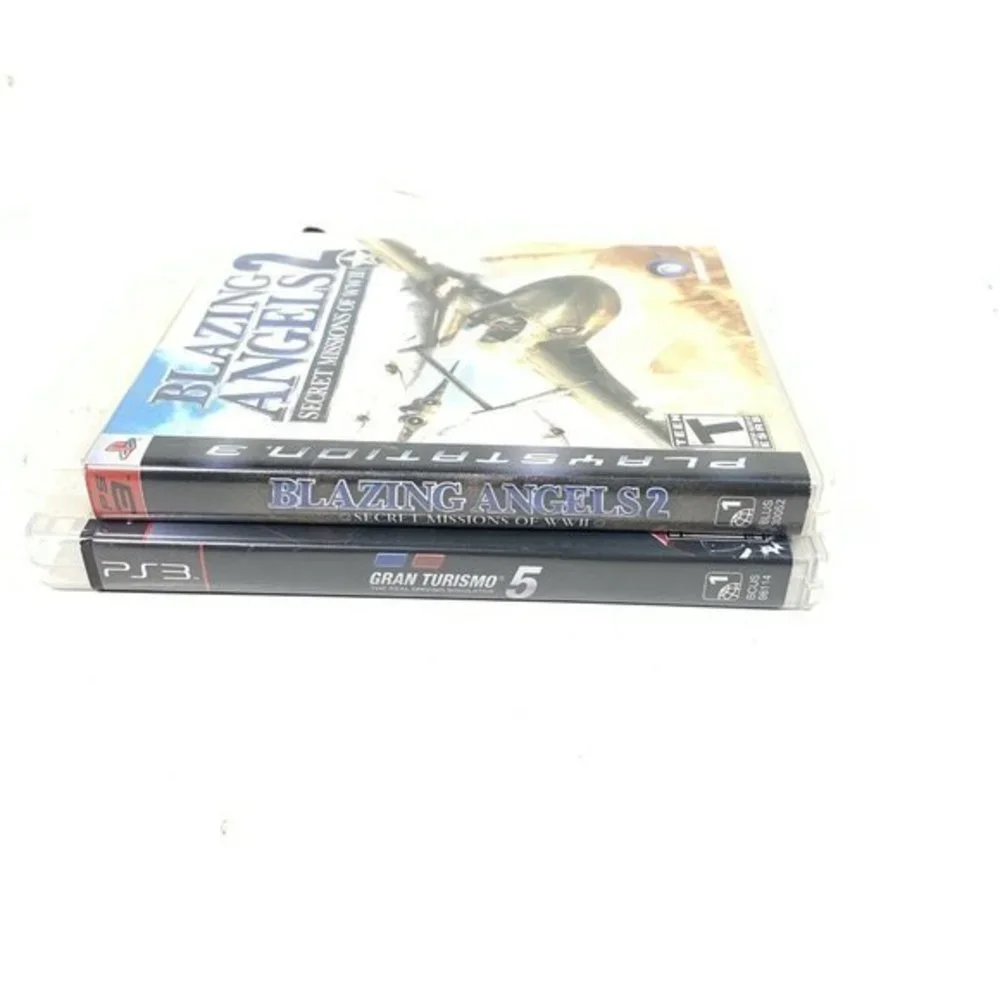 PS3 GAME LOT Grand Turismo 5-Blazing Angels 2 w/ Manual(UNTESTED NO‎ SCRATCHES)